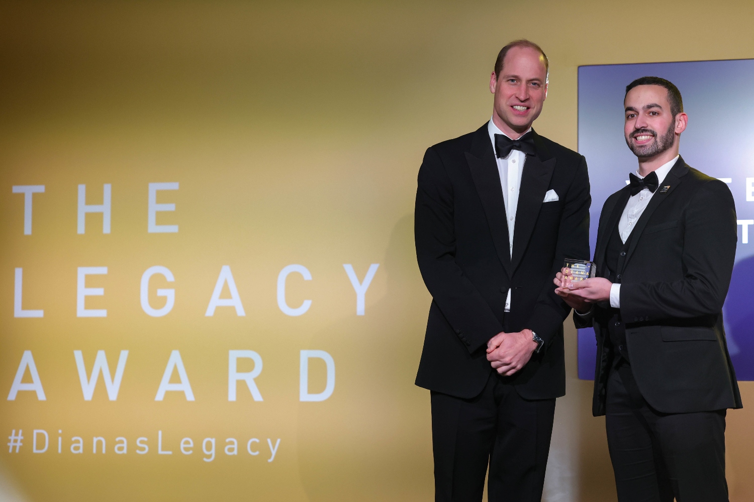 Prince William and Yusuf Ben-Tarifite at the Legacy Awards
